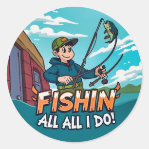  A Lifestyle of Adventure Classic Round Sticker