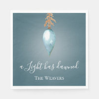 A Light Has Dawned | Blue Watercolor Christmas