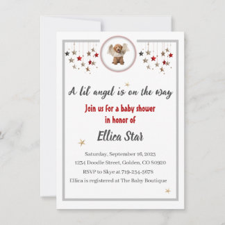 A Lil' Angel Baby Shower Invitation