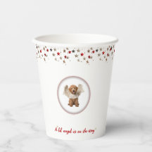 A Lil' Angel Baby Shower Paper Cups