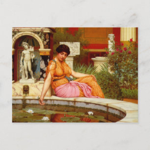 A Lily Pond - John William Godward Postcard