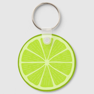 A lime slice - Citrus fruit ! Key Ring