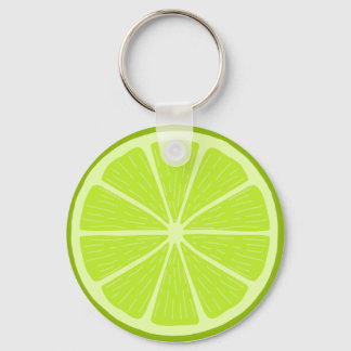 A lime slice - Citrus fruit ! Key Ring