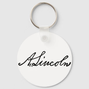 A Lincoln signature Key Ring