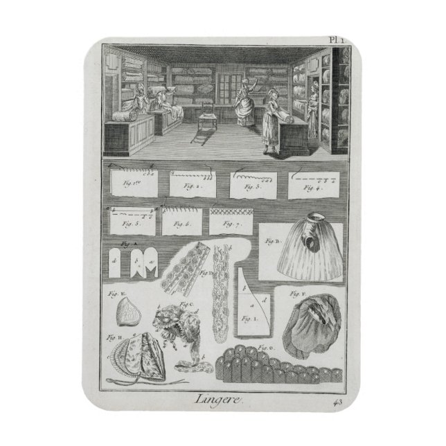 A lingerie maker's workshop and material, from the magnet (Vertical)