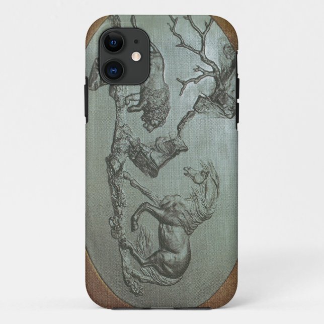 A Lion, A Horse, a 1780 classic iphone case (Back)