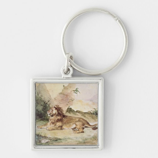 A Lion in the Desert, 1834 Key Ring (Front)