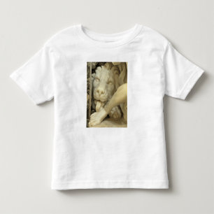 A Lion licking the foot of Daniel Toddler T-Shirt