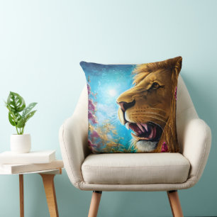 A Lion's Stance Cushion
