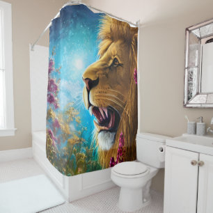 A Lion's Stance  Shower Curtain