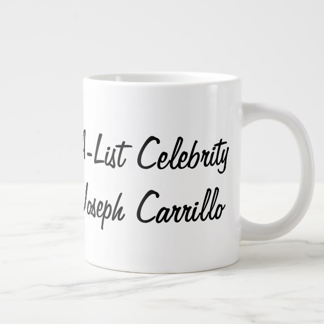 A-List Celebrity Joseph Carrillo Large Coffee Mug (Right)