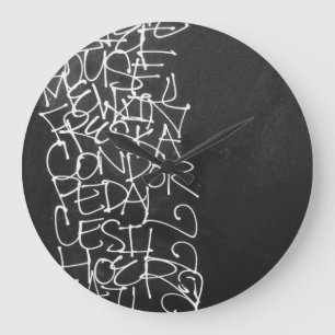 a list of our boys large clock