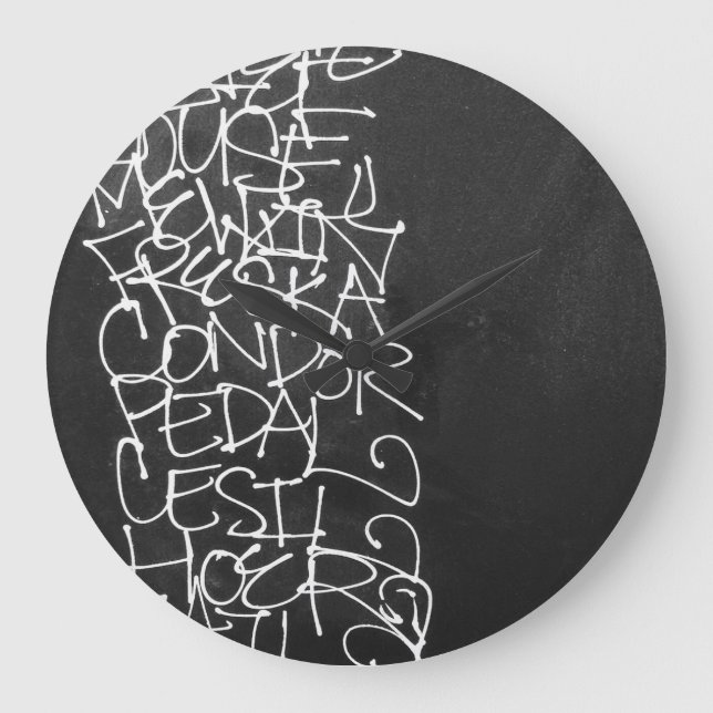 a list of our boys large clock (Front)