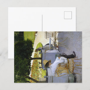 A Literary Escape: Readers in an Orange Grove Postcard