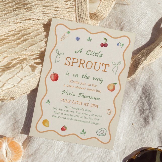 A Litte Sprout Baby Shower Invitation (Creator Uploaded)