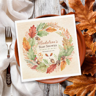 A Little Acorn Fall Baby Shower Napkin