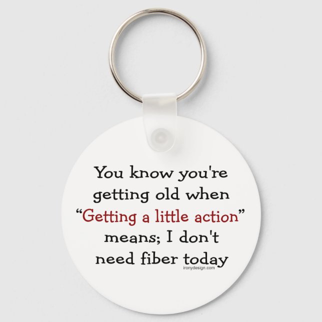 A Little Action For Seniors Key Ring (Front)