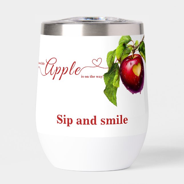 A Little Apple Is On The Way | Fall Baby Shower  (Front)