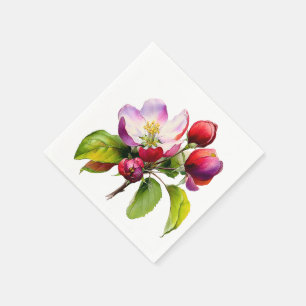 A Little Apple Is On The Way Fall Baby Shower Napkin