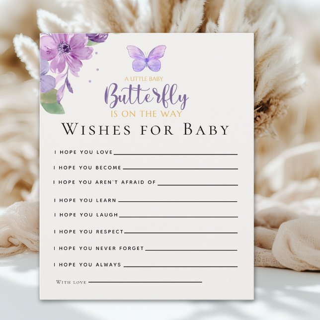 A Little Baby Butterfly is on The Way Baby shower (Creator Uploaded)