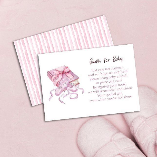 A Little Ballerina is on the Way Books for Baby Enclosure Card (Creator Uploaded)