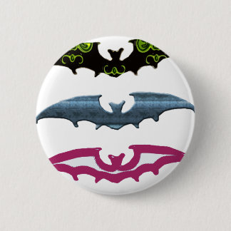 A Little Batty Cute Halloween Bat 6 Cm Round Badge