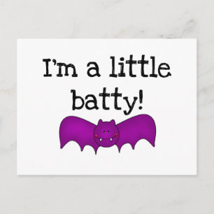 A Little Batty Halloween T-shirts and Gifts Postcard