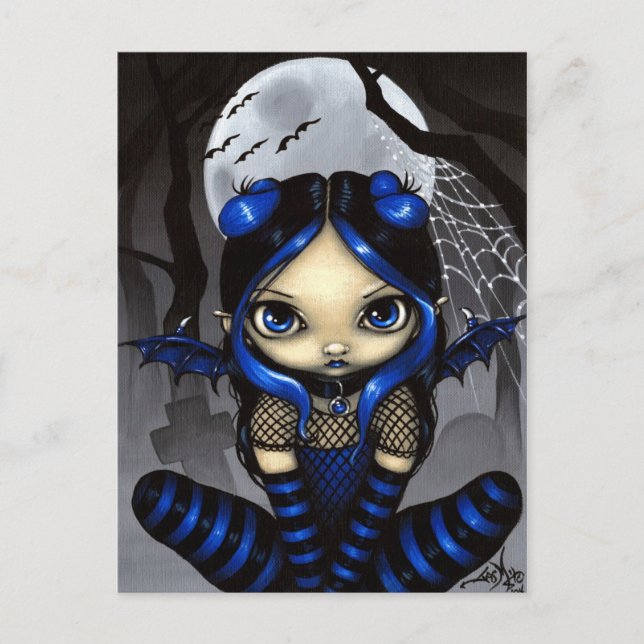 "A Little Batty" Postcard (Front)