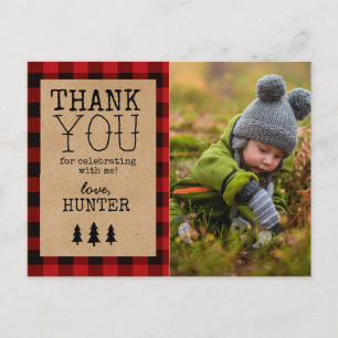 A Little Bear Birthday Thank You Postcard