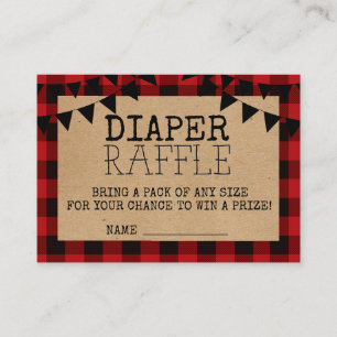 A Little Bear Is On The Way Diaper Raffle Enclosur Enclosure Card
