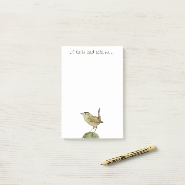 A Little Bird Told Me Post-it Notes (On Desk)