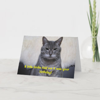 A little birdie told me it was your Birthday... Card