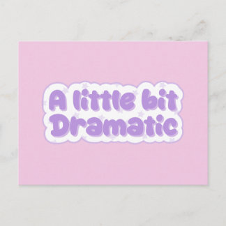A Little Bit Dramatic Invitation Postcard