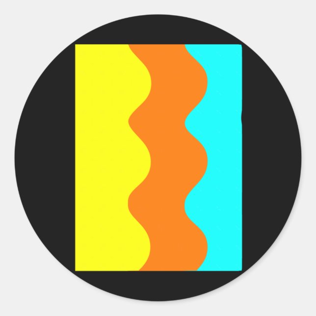 A Little Bit Hippie  Classic Round Sticker (Front)
