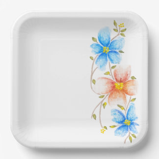 A little bit of Spring Paper Plate