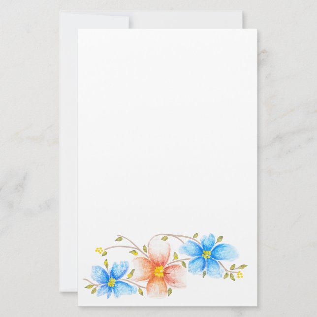 A little bit of Spring Stationary Stationery (Front)