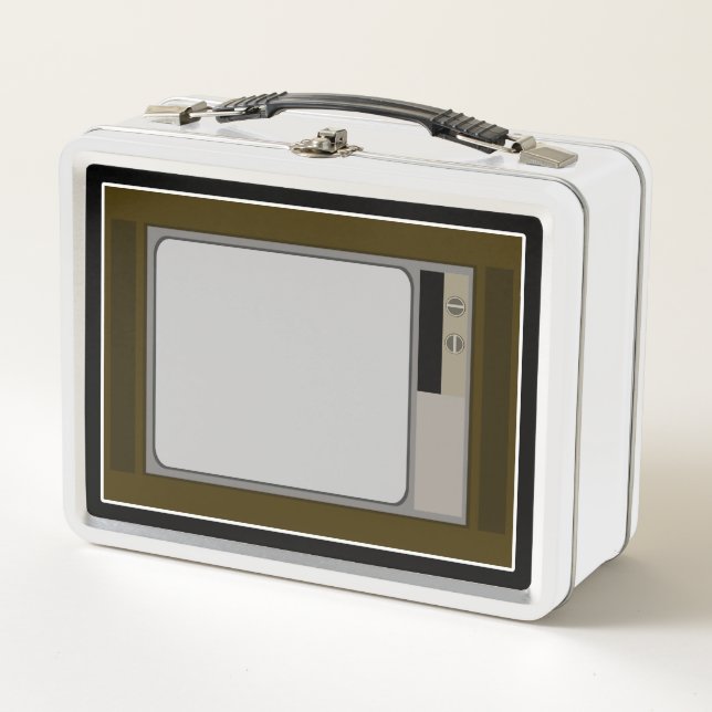 A little bit of the 60s. metal lunch box (Front)