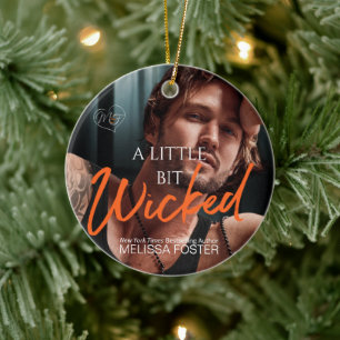 A Little Bit Wicked ceramic ornament