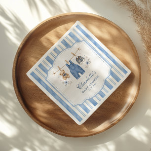 A Little Blue Jean Baby Boy Baby Shower  Napkin
