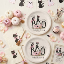 A Little Boo almost due girl Halloween Baby Shower