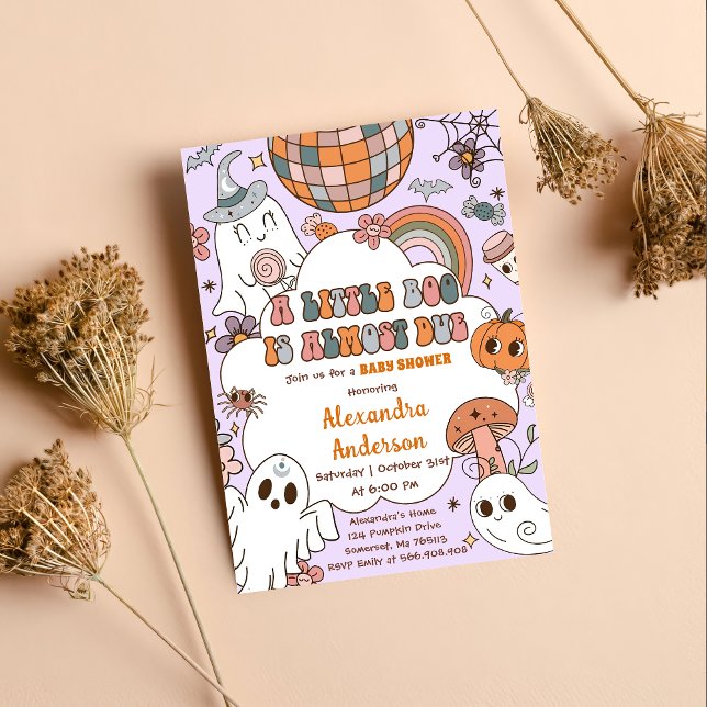 A Little Boo Baby Shower Halloween Party  Invitation (Creator Uploaded)