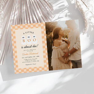 A Little Boo Baby Shower Halloween Photo Invitation