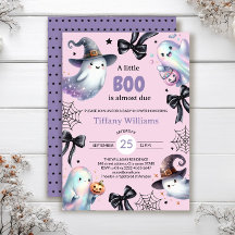 A Little Boo Baby Shower Invitation | Cute Ghost