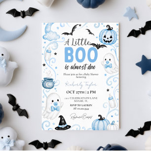 A Little Boo Baby Shower Invitation Cute Ghost