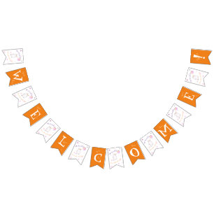 A Little Boo Baby Shower Welcome bunting banner