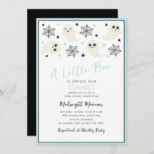 A Little Boo Boy Halloween Baby Shower Invitation