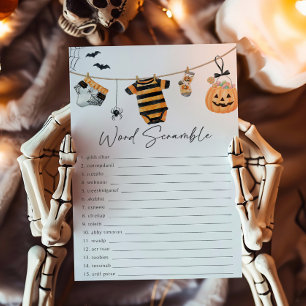 A Little Boo Clothesline Word Scramble Game