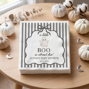 A Little Boo Cute Ghost Baby Shower Napkin