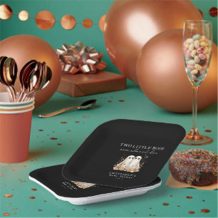 A Little Boo Cute Ghost Wildflowers Baby Shower  Paper Plate