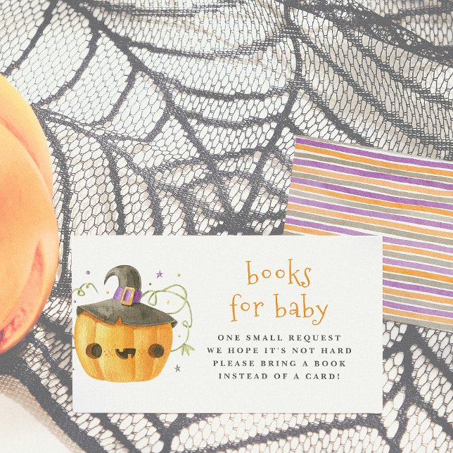 A Little Boo Cute Halloween Books For Baby Enclosure Card (Creator Uploaded)